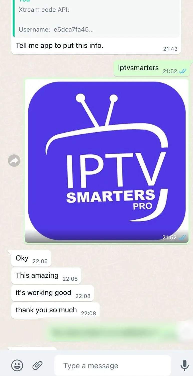 EPIX IPTV customer support conversation 1