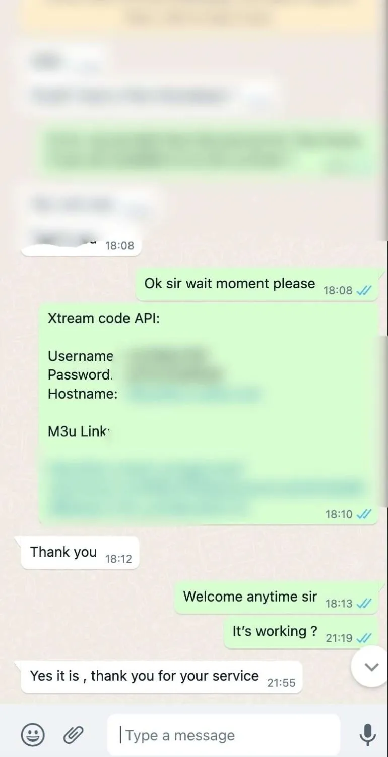 EPIX IPTV customer support conversation 5